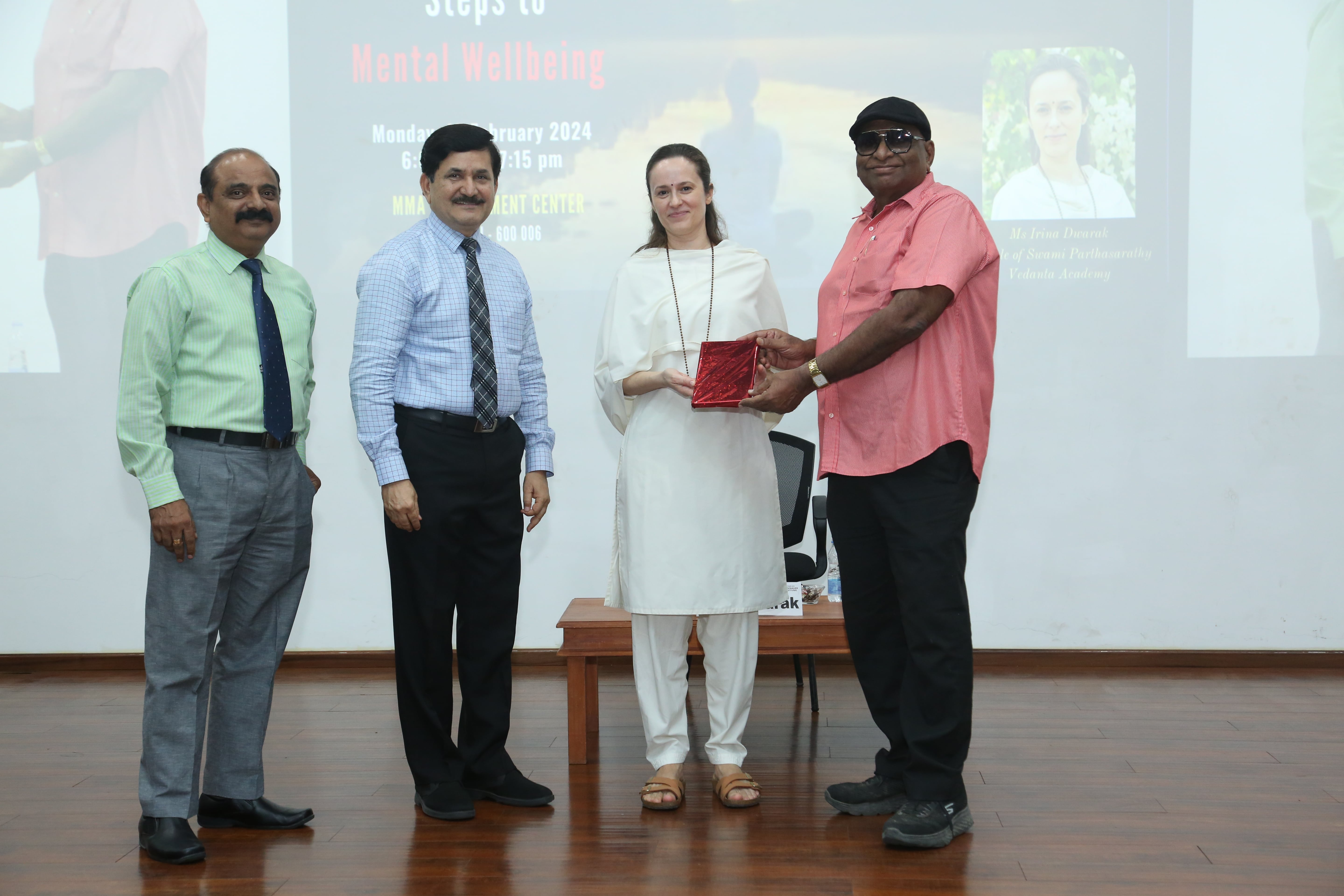 Felicitation at Madras Mgmt Association